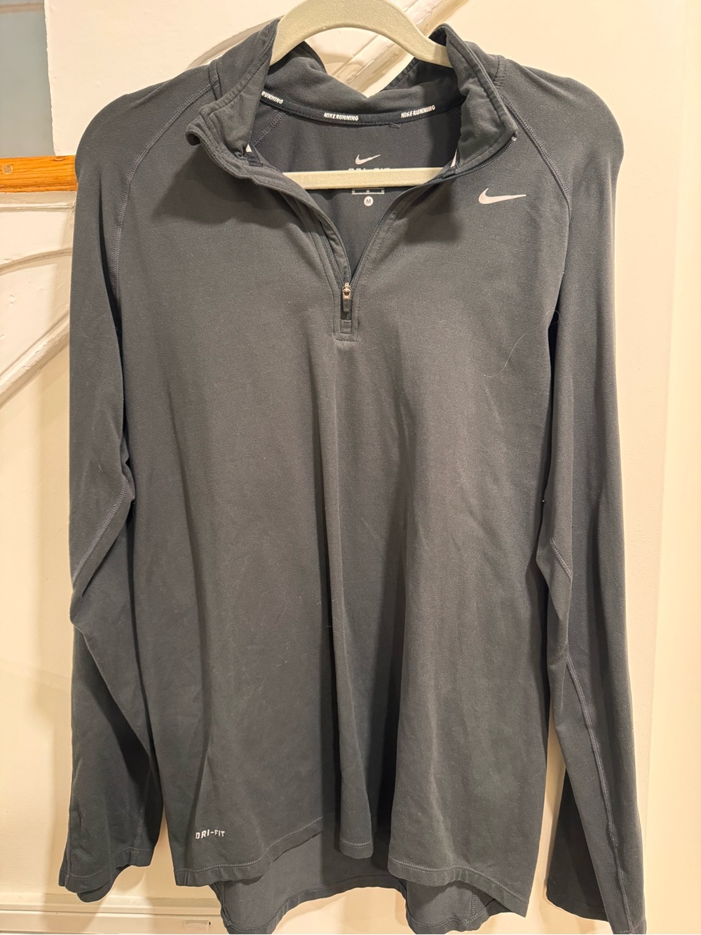 Nike Black Dri-FIT Quarter-Zip Running Pullover